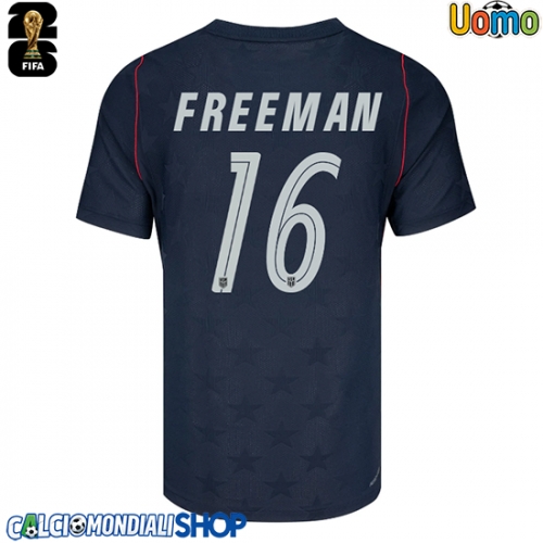 Maglie da calcio Stati Uniti Alex Freeman #16 Seconda Maglia Mondiali 2026  Manica Corta